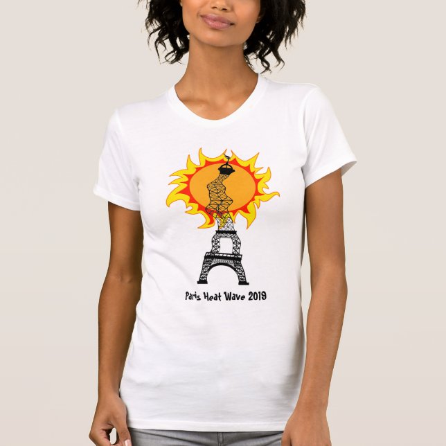 Camiseta Onda de calor em Paris 2019 (Frente)