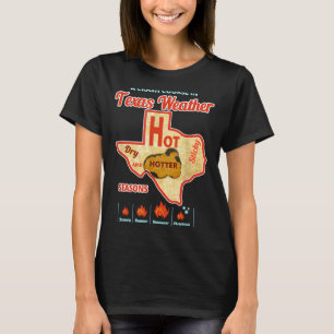 Camiseta onda de calor no verão no Texas