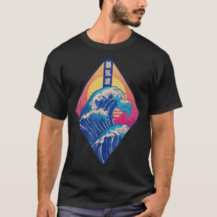 Camiseta Onda De Excelente Japonesa Vaporwave, Em Kanagawa,