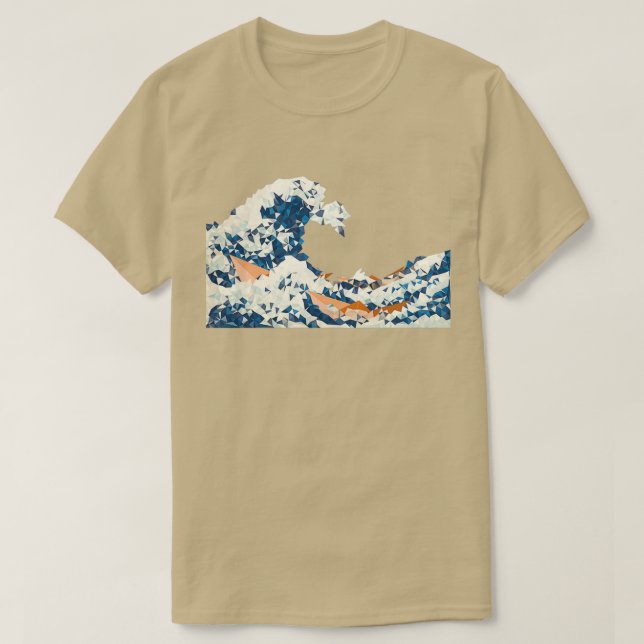 Camiseta Onda de Excelente triangular (Frente do Design)