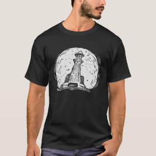 Camiseta Onda de Farol e Seagull Seaside House Saili