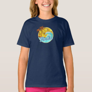 Camiseta Onda de Florida, oceano, palmeiras