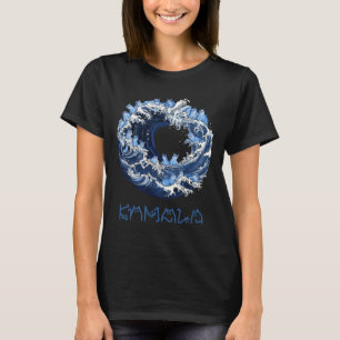 Camiseta Onda De Gatos Azuis Para Kama