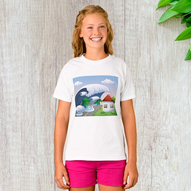 Camiseta Onda de Tsunami (Criador carregado)