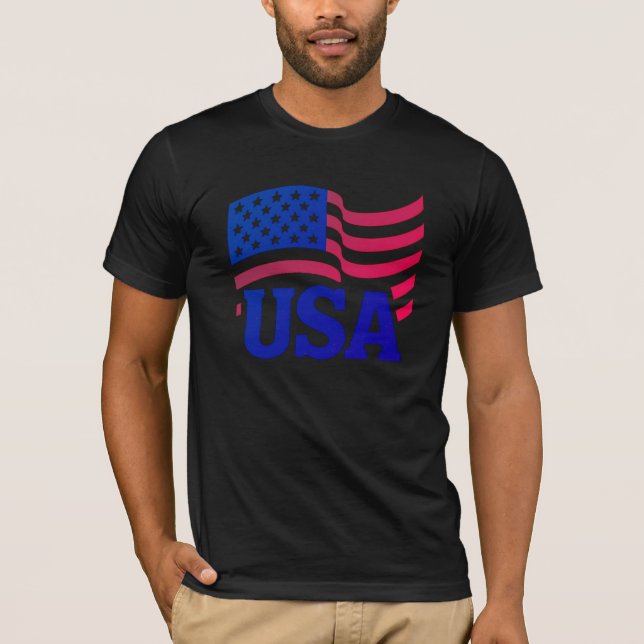 Camiseta Onda de Unidade dos Estados Unidos (Frente)