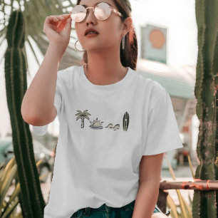 Camiseta Onda do Oceano de Verão