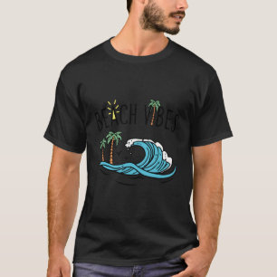 Camiseta Onda E Palmeiras Do Oceano Praia S