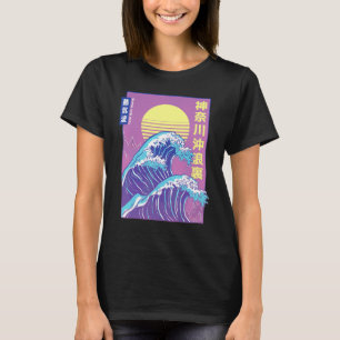 Camiseta Onda Excelente Japonesa Vaporwave Do Japão Em Kana