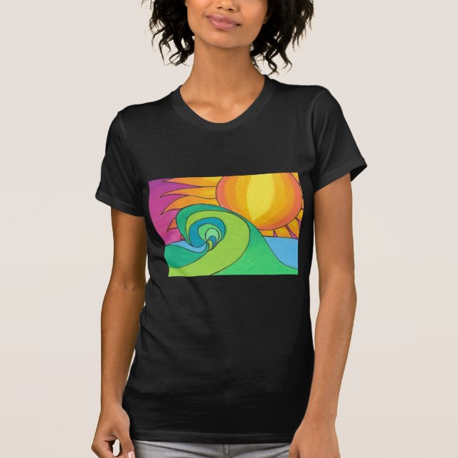 Camiseta Onda quente (Frente)