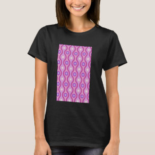 CAMISETA ONDA RETRO DE 1960 E PINTA E PUXA DE PADRÃO DO CÍR