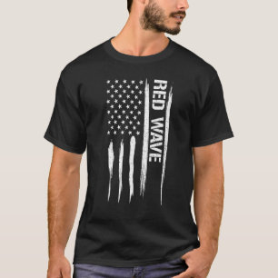 Camiseta Onda Vermelha Conservadora - Ditos da Bandeira Ame