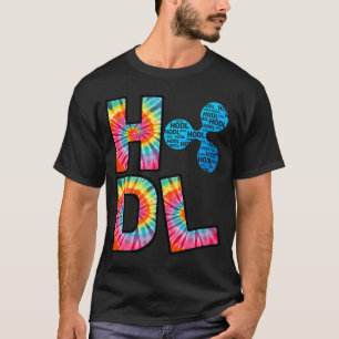 Camiseta Onda XRP Hodl criptomoeda tie dye
