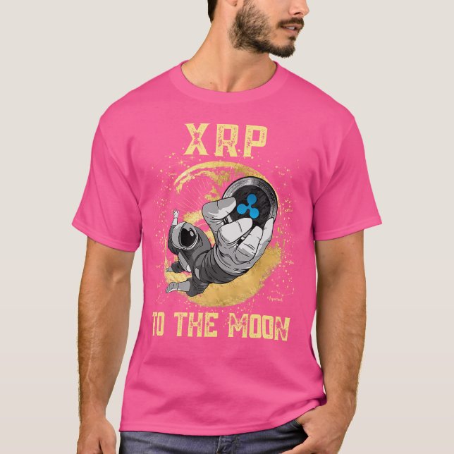Camiseta Onda Xrp Hodl Criptomoeda Xrp Para A Lua (Frente)