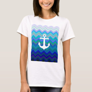 Camiseta Ondas & âncora