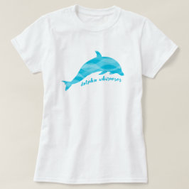 Camiseta Ondas Azuis do Golfinho Whisperer