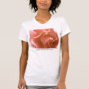 Camiseta Ondas cor-de-rosa surf - T-shirt de Petals Rosa