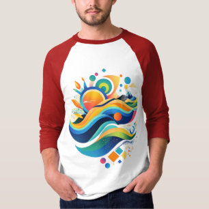 Camiseta Ondas da vida