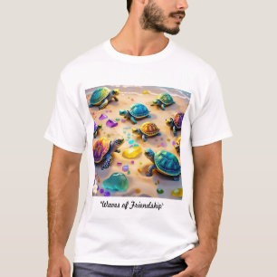 Camiseta Ondas de Amizade