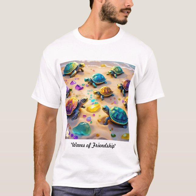 Camiseta Ondas de Amizade (Frente)