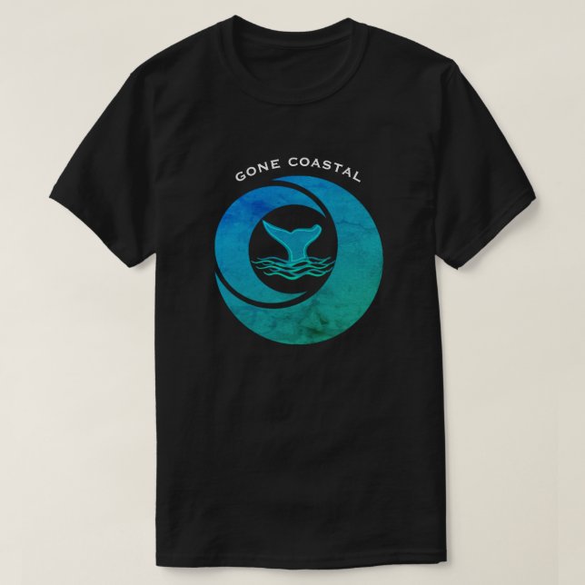 Camiseta Ondas De Baleia Náutica Ultrapassadas - (Frente do Design)