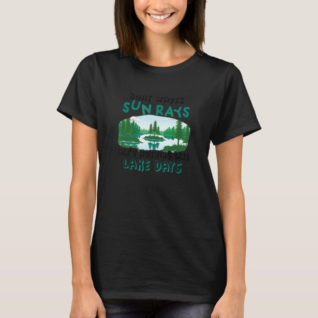 Camiseta Ondas de Barco Raios de Sol Nada se compara a Dias (Frente)