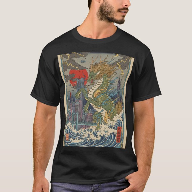 Camiseta Ondas de Dragão (Frente)