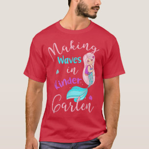 Camiseta Ondas De fazer Na Sereia Do Jardim De Infância Vol
