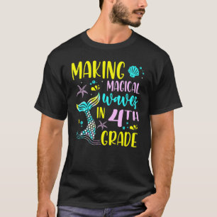 Camiseta Ondas De fazer No 4º Grau Da Sereia Cortada De Vol