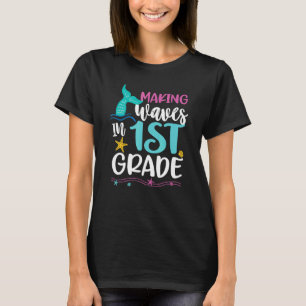Camiseta Ondas De Fazer Sereia Em Raparigas Da Classe 1rua