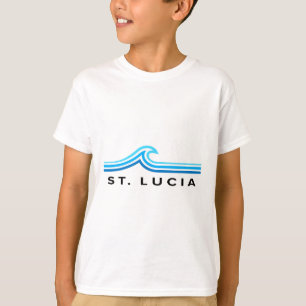 Camiseta Ondas de Santa Lúcia Vintage Homens Mulheres Menin