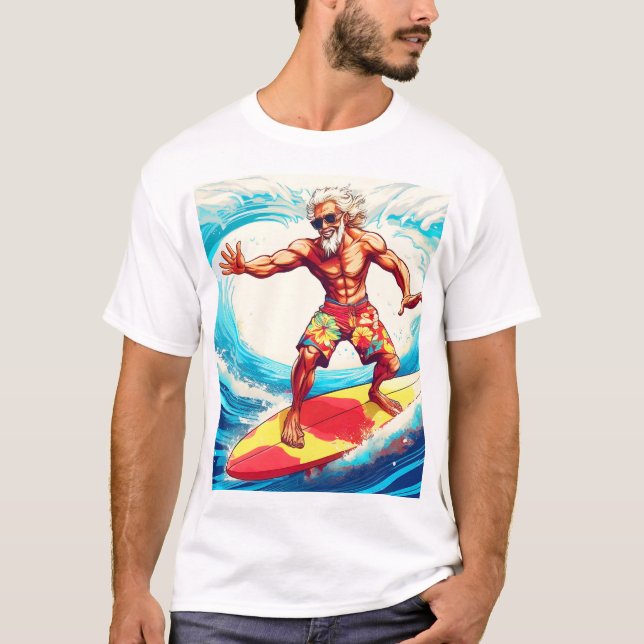 Camiseta Ondas de Sobrecarga de Mais velho Epic com Estilo (Frente)