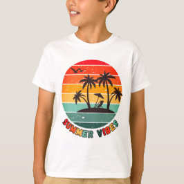 camiseta "ondas de verão" da moda