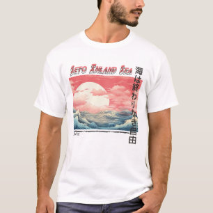 Camiseta Ondas do Japão - Estilo do Mar Tranquilo