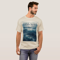Camiseta Ondas do Oceano Respire | Premium Coastal