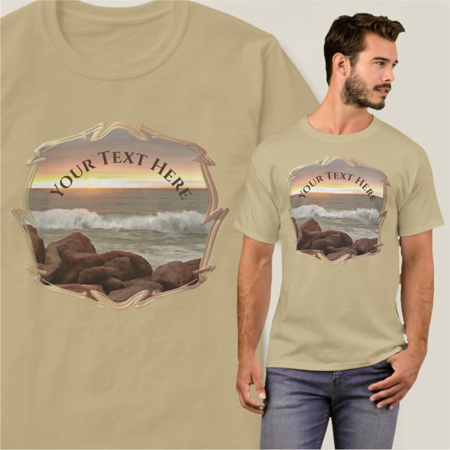 Camiseta Ondas e pedras 0893 (Criador carregado)