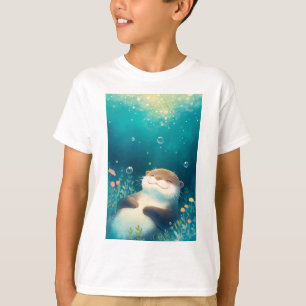 Camiseta Ondas Floridas Fuga Sonhadora da Lontra