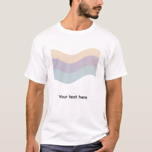Camiseta Ondas Geométricas Minimalistas – Modelo de T-Shirt