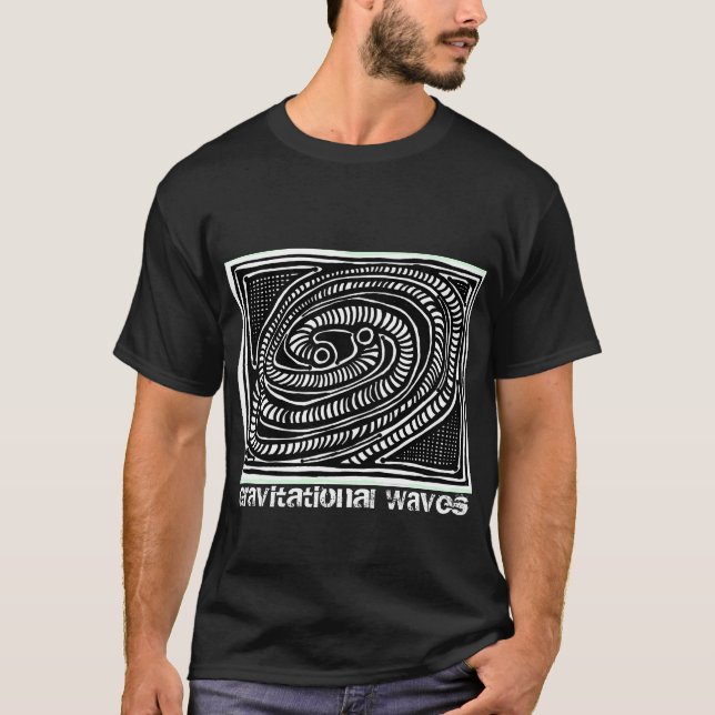 Camiseta Ondas gravitacionais do t-shirt de (Frente)