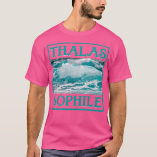 CAMISETA ONDAS MARÍTIMAS DO OCEANO DO MAR DO THALASSOPHILE