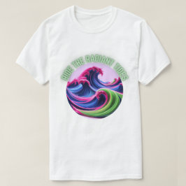 Camiseta Ondas Místicas Neon - Andar pelas marés radiantes