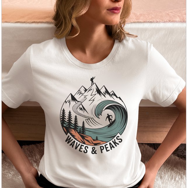 Camiseta Ondas & Picos (Criador carregado)