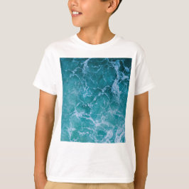 Camiseta Ondas profundas do oceano azul