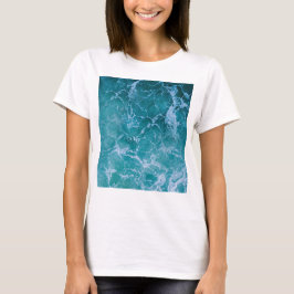 Camiseta Ondas profundas do oceano azul