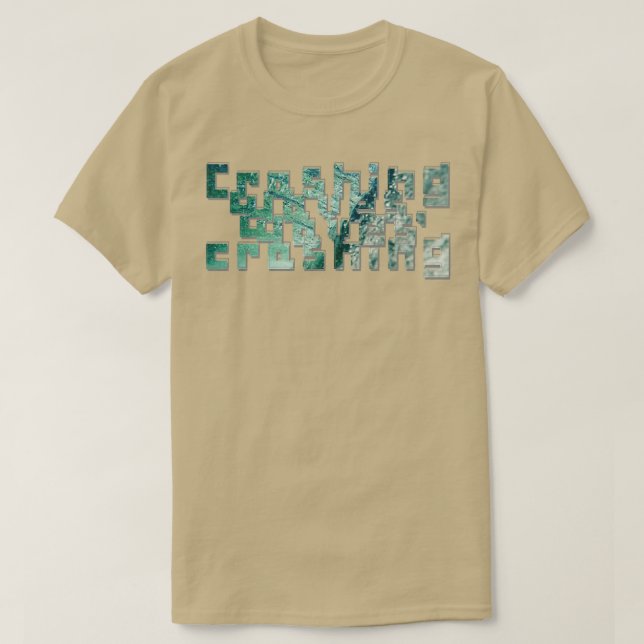 Camiseta Ondas que caem (Frente do Design)