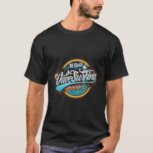 Camiseta Ondas Selvagens Surfar no Verão Água Esporte