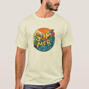 Camiseta Ondas tropicais típicas de verão