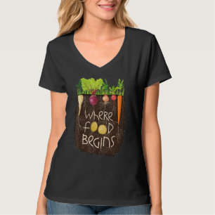 Camiseta Onde A Comida Começa A Ficha Para Salvar Suportes