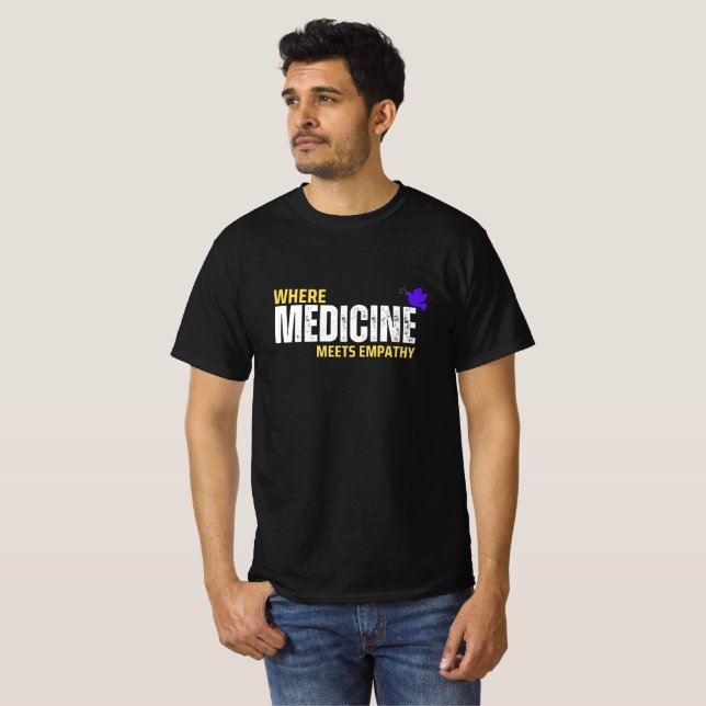 Camiseta Onde a medicina encontra empatia (Frente Completa)