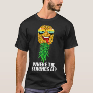 Camiseta Onde as praias nas férias de Swinger estão de cabe