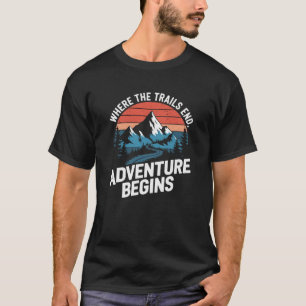 Camiseta Onde começa a aventura final dos trilhos
